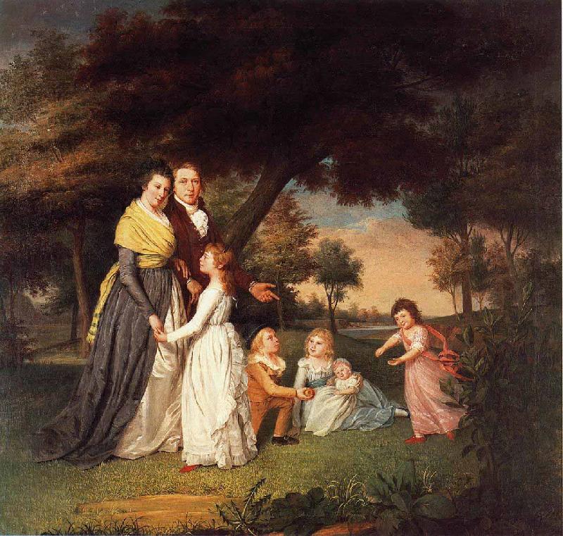 James Peale The Artist and His Family oil painting image